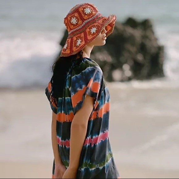 NWT Anthropologie Willow Crochet Bucket Hat - Picture 4 of 6